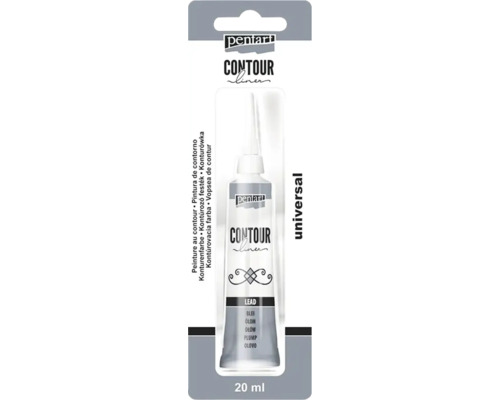 Vopsea contur universală Pentart, tub de 20 ml