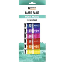 Pentart vopsea pentru textile, 10 tuburi de 16 ml