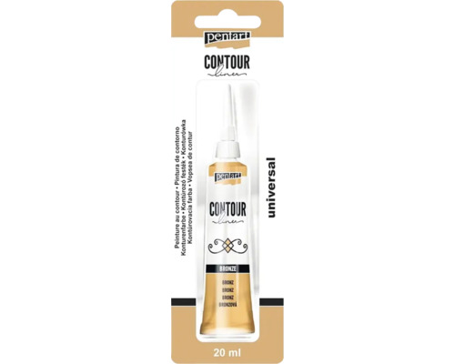 Pentart Contour Liner Universal bronz, 20 ml