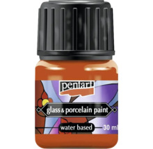 Vopsea pentru sticlă și porțelan Pentart, pe bază de apă, 30 ml