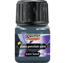 Sticlă de vopsea pentru sticlă și porțelan pe bază de apă, 30 ml