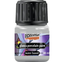 Vopsea pentru sticlă și porțelan Pentart, pe bază de apă, 30 ml