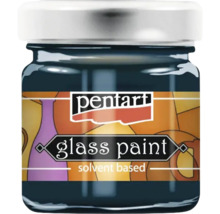 Vopsea pentru sticlă într-un recipient de sticlă de la Pentart