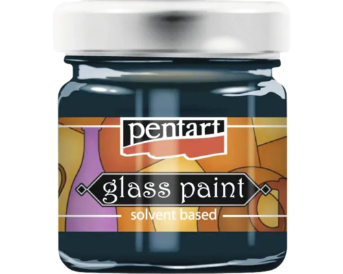 Vopsea pentru sticlă într-un recipient de sticlă de la Pentart
