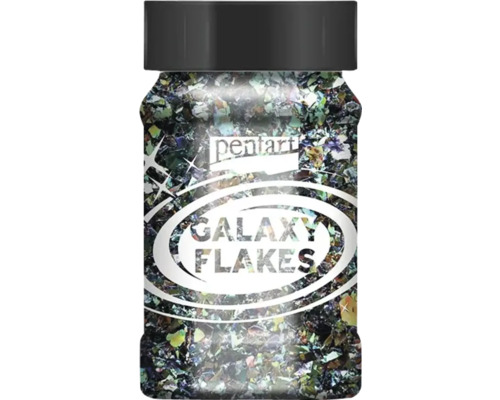 Fulgi Pentart Galaxy într-un borcan