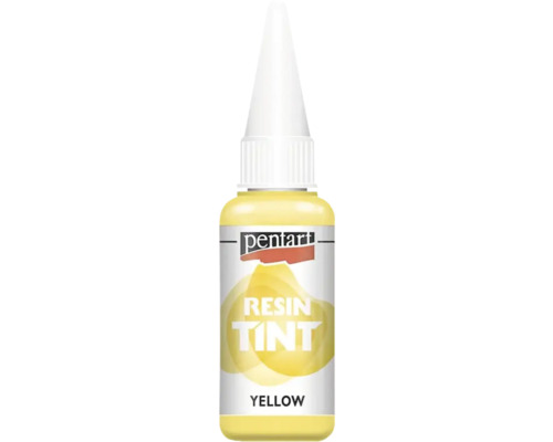 Colorant rășină epoxidică Pentart galben 20 ml Flacon cu colorant galben pentru rășină de la Pentart