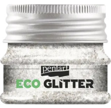 Sclipici Eco Pentart în recipient de sticlă cu capac metalic