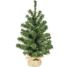 Brad artificial de Crăciun în sac de iută