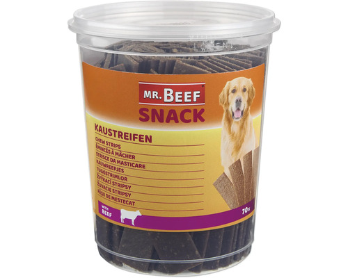 Mr Beef Snack fâșii de mestecat în recipient