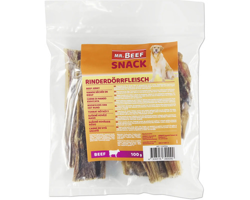 Snack pentru câini MR. BEEF carne de vită uscată 100 g Mr. Beef Snack carne de vită uscată 100 g