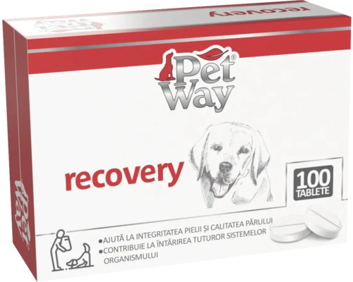 Supliment nutritiv pentru câini Petway Recovery 100 tablete Pachet de tablete Pet Way Recovery pentru câini