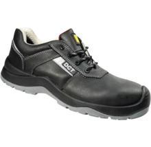 Pantof de siguranță negru cu șireturi și vârf întărit