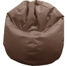 Puf maro din material textil