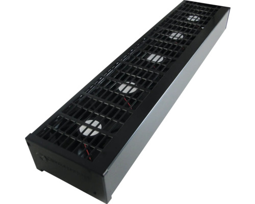 Ventilator pentru convector Climatebooster Pro Wall Set 1, 1x50 cm Cooler alungit cu ventilatoare și capac cu grilaj