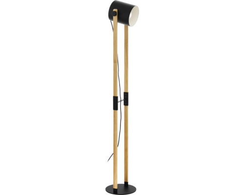 Lampadar Hornwood E27 max. 1x28W, negru/lemn