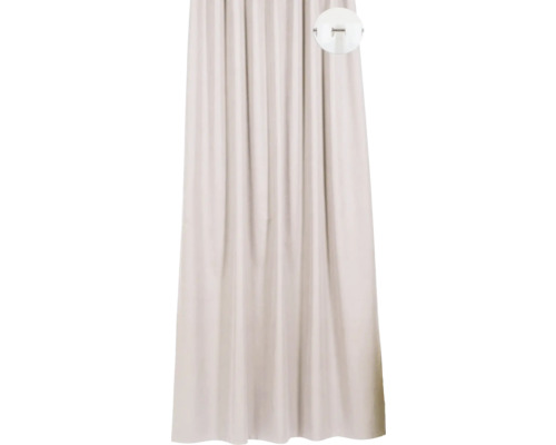 Draperie cu inele termoizolantă Lumos crem 140x255 cm Cortină cu bandă de încrețire