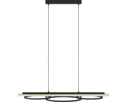 Lampa suspendată cu elemente din lemn și metal
