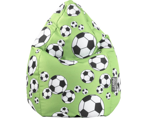 Fotoliu sac beanbag Sitting Point Kicker L verde 70x90 cm