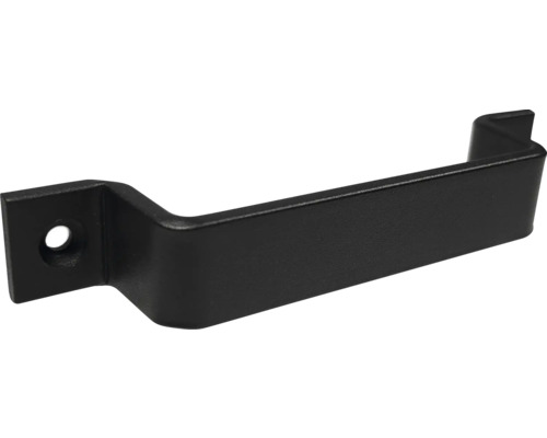 Mâner negru din metal cu găuri de fixare