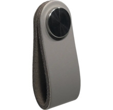 Mâner de mobilă din piele cu disc metalic