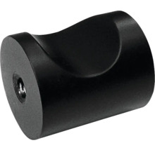 Buton negru de mobilier din metal
