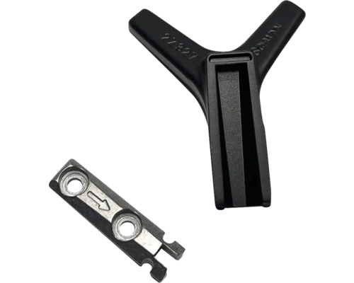 Șpaner universal Spannfix negru cu inserție metalică