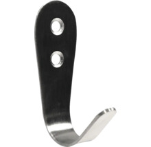 Cârlig de perete metalic simplu, cu două orificii de montare