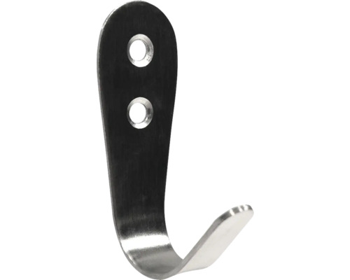 Cârlig de perete metalic simplu, cu două orificii de montare