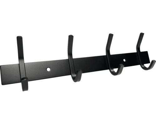 Bară de haine cu cinci cârlige pentru montare pe perete