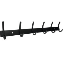 Bară de haine cu șase cârlige pentru montare pe perete