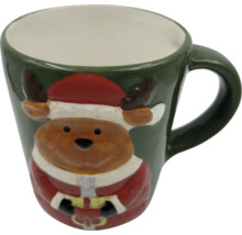 Cană cu motiv de ren și mâner