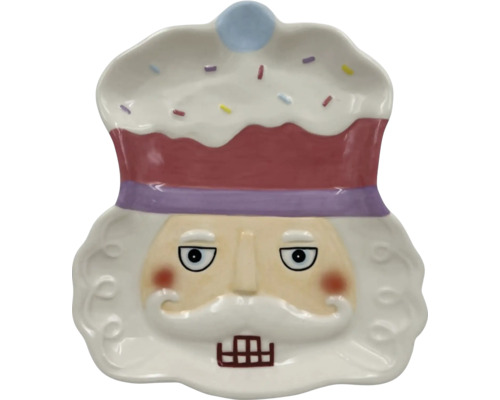 Farfurie Spărgătorul de nuci Lafiora ceramică 22,9x20,1 cm Bol decorativ spărgător de nuci în formă de cupcake