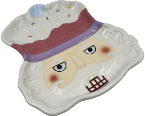 Farfurie decorativă cu fața unui spărgător de nuci