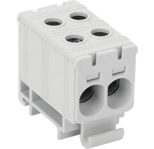Bornă electrică albă pentru conectarea cablurilor
