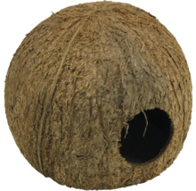 Carcasă de nucă de cocos cu gaură pentru animale mici