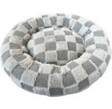 Pătuț tapițat pentru animale de companie cu model în carouri