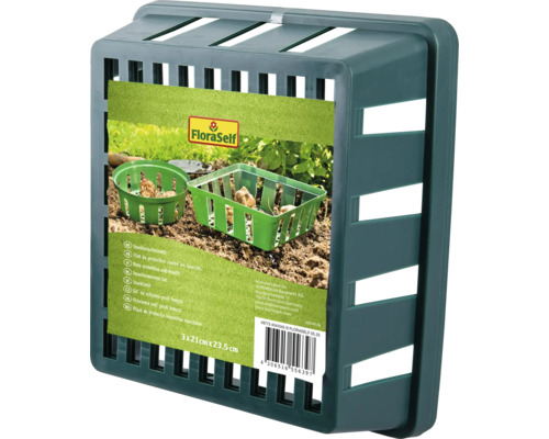 Coș plantare bulbi FloraSelf 23,5x21 cm Plasă de protecție împotriva insectelor pentru plante de la FloraSelf, 3x21 centimetri x 23,5 centimetri