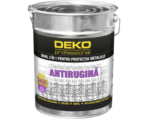 Email 3 în 1 pentru protecția metalului Deko Professional alb 10 kg