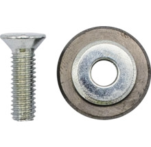 Șurub cu cap înecat și șaibă metalică