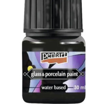 Vopsea pentru sticlă și porțelan în ambalaj de 30 ml