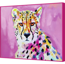 Pictură cu un ghepard cu ramă