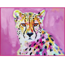 Imagine pictată a unui ghepard într-un cadru