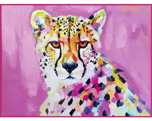 Imagine pictată a unui ghepard într-un cadru