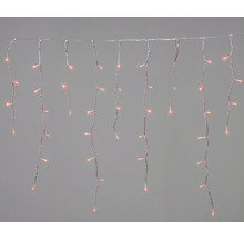 Șir de lumini țurțuri cu mai multe fire atârnate