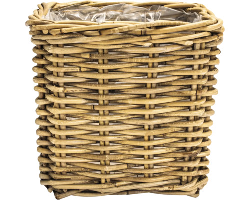 Suport pentru flori din salcie cu inserție de plastic