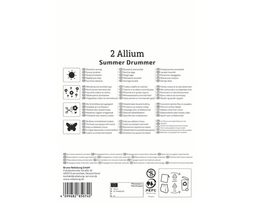 Informații despre Allium Summer Drummer, inclusiv locație, perioada de înflorire și utilizare