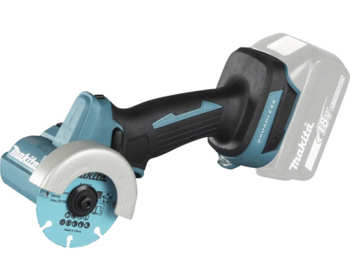 Polizor unghiular cu acumulator Makita cu disc de tăiere