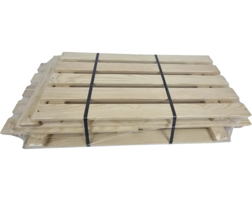 Stivă de paleți din lemn cu bandă de legare