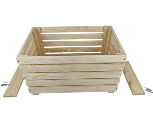 Jardinieră din lemn cu șuruburi pentru montaj