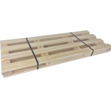 Palet din lemn cu bandă de legare